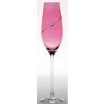 Diamante Sklenice na sekt Silhouette PINK 2 x 210 ml – Zboží Dáma