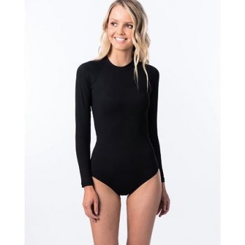 Rip Curl G BOMB L/SL BZIP RIB SURF Black