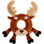 GiGwi Plush Friendz Kroužek Sob 20 x 19 x 2,5 cm – Zboží Dáma