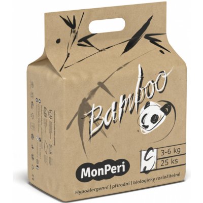 MonPeri Bamboo S 3-6 kg EKO 2 25 ks – Sleviste.cz