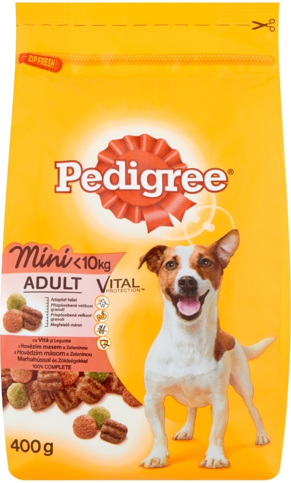 Pedigree Adult Mini hovězí & zelenina 0,4 kg