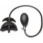 Master Series Ass Bound Anchor Inflatable Silicone Anal Plug Black - silikonový nafukovací anální kolík – Zbozi.Blesk.cz