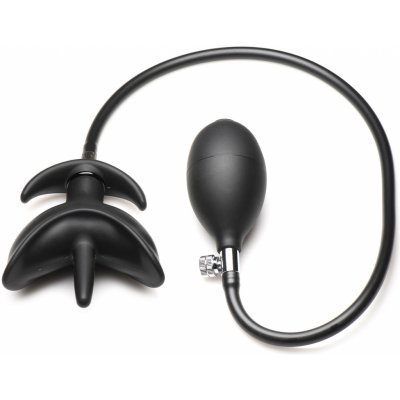 Master Series Ass Bound Anchor Inflatable Silicone Anal Plug Black - silikonový nafukovací anální kolík – Zboží Mobilmania
