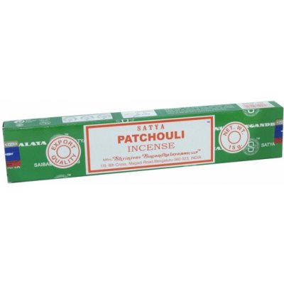 Schrinivas Satya indické vonné tyčinky Patchouli 15 g – Zboží Dáma