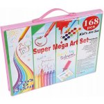 ISO 9174 Výtvarná sada Mega Art Set 168 ks růžová – Zboží Dáma