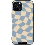 Mobiwear Glossy - Apple iPhone 11 Pro - GA59G Modrá a béžová šachovnice – Sleviste.cz