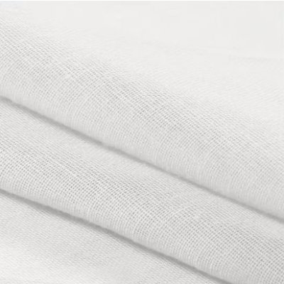 Lněné voděodolné závěsy se zavěšením tab top - Bílý, 132 x 243 cm – Hledejceny.cz