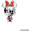 Dětský korálek Sperkystore Pandora Přívěsek Disney myška Minnie s puntíkovanými šaty a mašlí 798880C02 26635