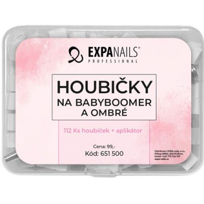 EXPA nails Houbičky na Babyboomer a Ombré 112 ks + aplikátor – Zboží Dáma