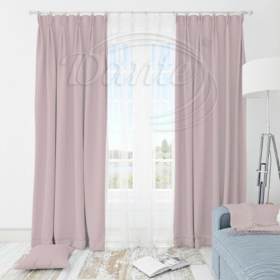 Látka Blackout UNI 160 sv.růžový na závěsy, polštářky - 250 x 145 cm – Zbozi.Blesk.cz