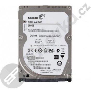 Seagate 500GB, 2,5", SATAII, 16MB, ST500VT000