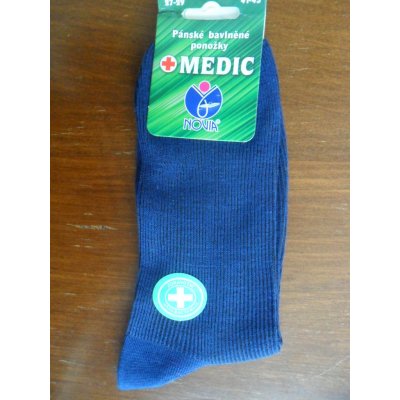 Novia MEDIC 1 pánské zdravotní ponožky tmavě modré – Zboží Mobilmania