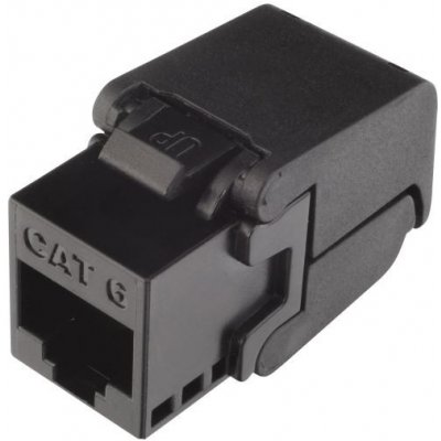 Solarix Samořezný keystone CAT6 UTP RJ45 černý SXKJ-6-UTP-BK-SA – Zboží Živě