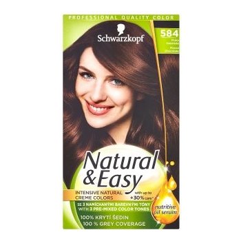 Schwarzkopf Natural & Easy 584 Moka čokoláda barva na vlasy