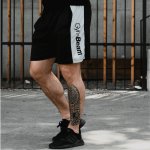 GymBeam šortky Vertical black – Zboží Mobilmania