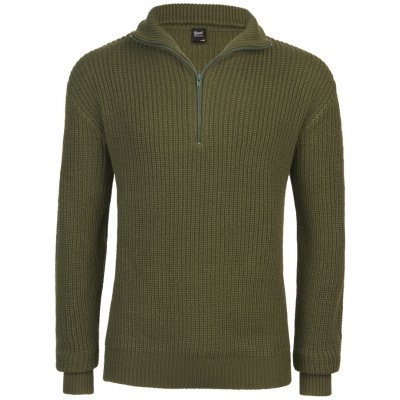 Brandit svetr Marine Pullover Troyer olivová