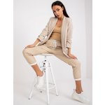 Italy Moda dámské sako george -dhj-ma-7684.15p-beige – Zboží Dáma