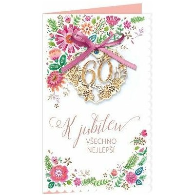 ARGUS Přání k narozeninám 60 15-6452c60 – Zboží Dáma