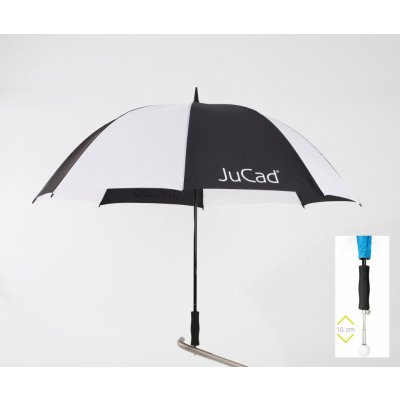 JuCad Telescopic Umbrella černá/bílá – Zboží Dáma