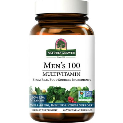 Nature's Answer Men's 100 Multivitamin 60 Veg Kapslí – Hledejceny.cz