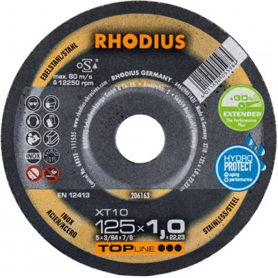 Rhodius Kotouč řezný 125 x 1,0 x 22,23 mm 211203 – Zboží Dáma