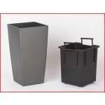 Lechuza Květináč Cubico Antracit 30 cm – Hledejceny.cz