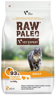 VETEXPERT Raw Paleo Adult Cat Turkey&Chicken 2 kg