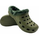 FLAMEshoes Pánské zateplené clogsy A-001-M khaki