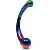 Black Label The Rainbow Curvy Stainless Steel Double Ended G-Spot Dildo