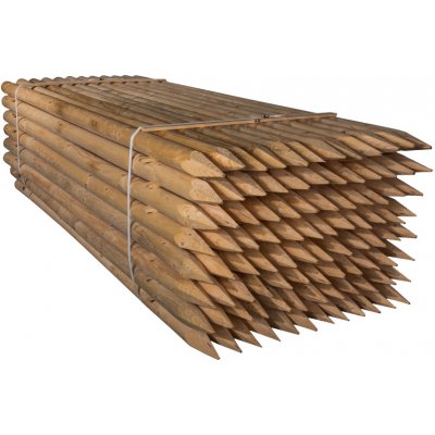 Dřevěný kůl vyvazovací - délka 120cm, průměr 6cm – Zboží Mobilmania