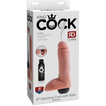 Pipedream King Cock 8" Squirting Cock with Balls