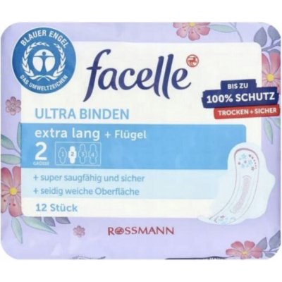 Facelle Hygienické vložky s křidélky Ultra Extra Long 12 ks – Hledejceny.cz
