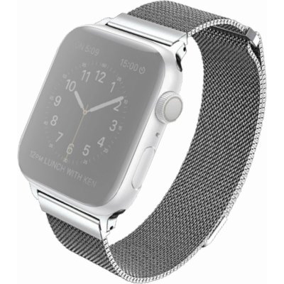 UNIQ řemínek Dante Apple Watch Series 4 Mesh Steel 40mm stříbrný UNIQ-40MM-DANSIL