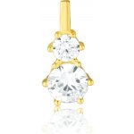 JVD Pozlacený stříbrný přívěsek se zirkony SVLP0875SH2GO00 – Zboží Dáma