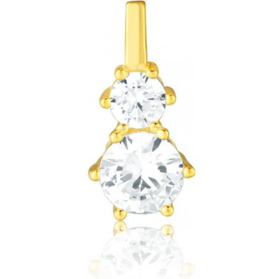 JVD Pozlacený stříbrný přívěsek se zirkony SVLP0875SH2GO00 – Zboží Dáma