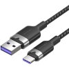 usb kabel Vention CTOBF USB 2.0 A Male to C Male 6A, 1m, černý