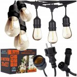 SmartLED LED Venkovní dekorační řetěz 20xE27/1W/230V 20,94 m IP44 černá 4536 – Hledejceny.cz