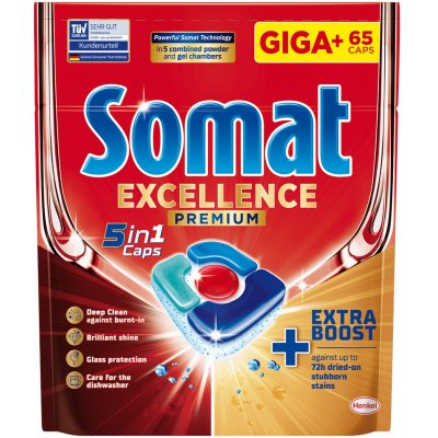 Somat Excellence Premium 5v1 kapsle do myčky 65 ks – HobbyKompas.cz