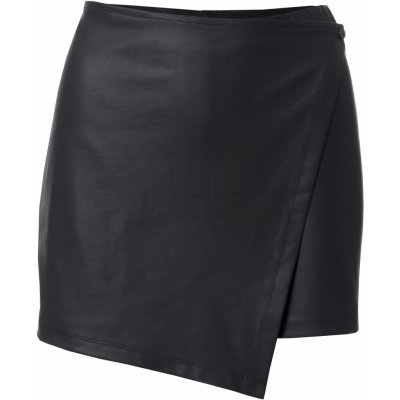 Esmara dámská kalhotová sukně v koženém vzhledu černá – Zboží Dáma
