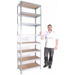 Biedrax Regál 45 x 90 x 270 cm 8 polic – HobbyKompas.cz