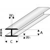 Modelářské nářadí Raboesch profil ASA spojovací plochý 2x1000mm