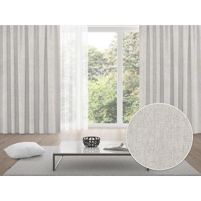 Biante 100% zatemňovací závěs Blackout BKL-602 Světle béžový režný - šířka 140 cm 140x190 cm – Hledejceny.cz