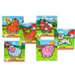 Teddies Mini puzzle drevěné 9 dílků Moje první zvířátka Kočička – Zbozi.Blesk.cz