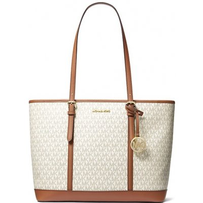 Michael Kors kabelka jet set travel large logo vanilla