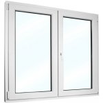 SkladOken.cz Okno dvoukřídlé se štulpem 145x130 cm bílé PRAVÉ – Sleviste.cz