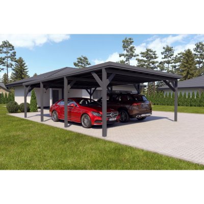 Holzbrüder Ralf na auto šedá/šedá 6 x 8,68 m – HobbyKompas.cz
