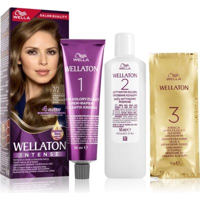 Wella Wellaton Intense barva na vlasy s arganovým olejem 7/2 Matte Medium Blond – Hledejceny.cz