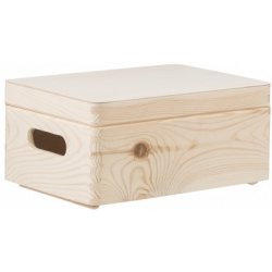 DřevoBox Dřevěný box s víkem 30x20x14 cm alternativy - Heureka.cz