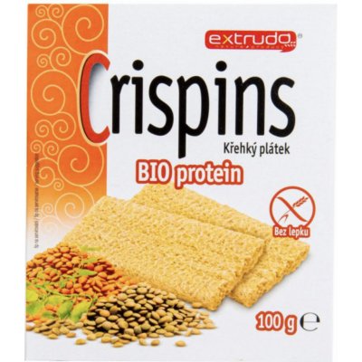 Extrudo Bio chlebíček proteinový Crispins 100 g – Sleviste.cz