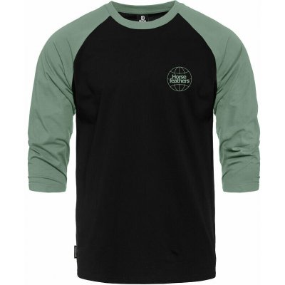 Triko Global Raglan black/ Iceberg green – Zboží Mobilmania